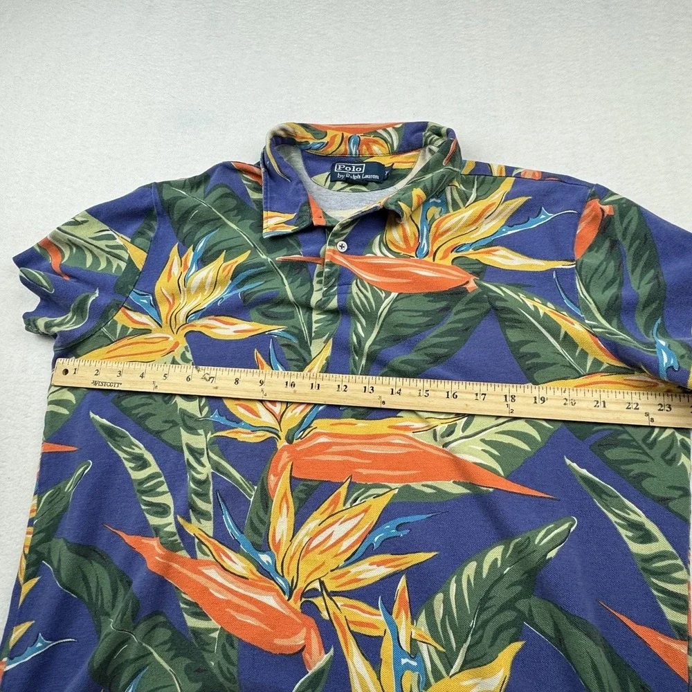 Vintage Polo Ralph Lauren Birds Of Paradise Button‎ Up Shirt XL